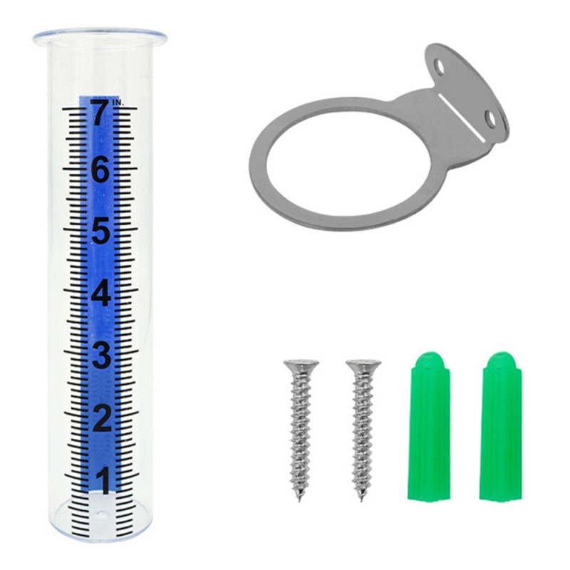 7-tommer regnmåler plastik regnmåler have balkon vejrovervågning