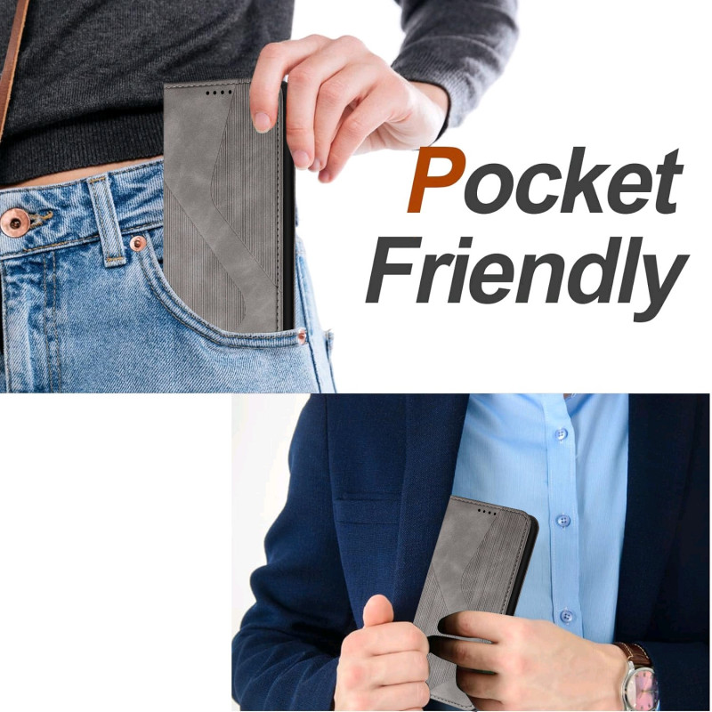 Wallet case for Samsung Galaxy S25 FE with stand skin-touch feel