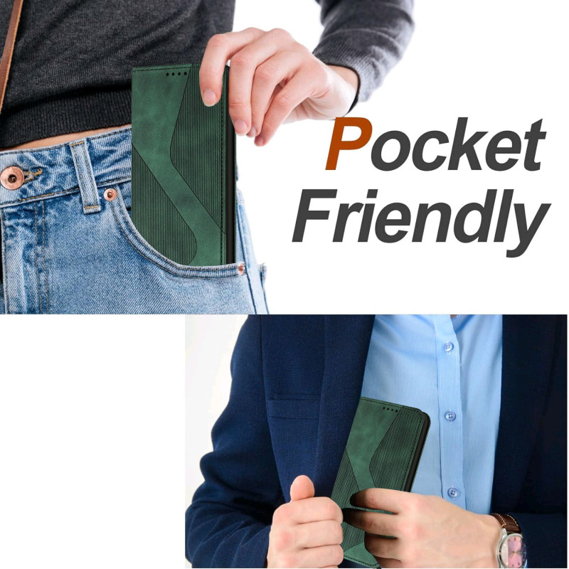 Wallet case for Samsung Galaxy S25 FE with stand skin-touch feel