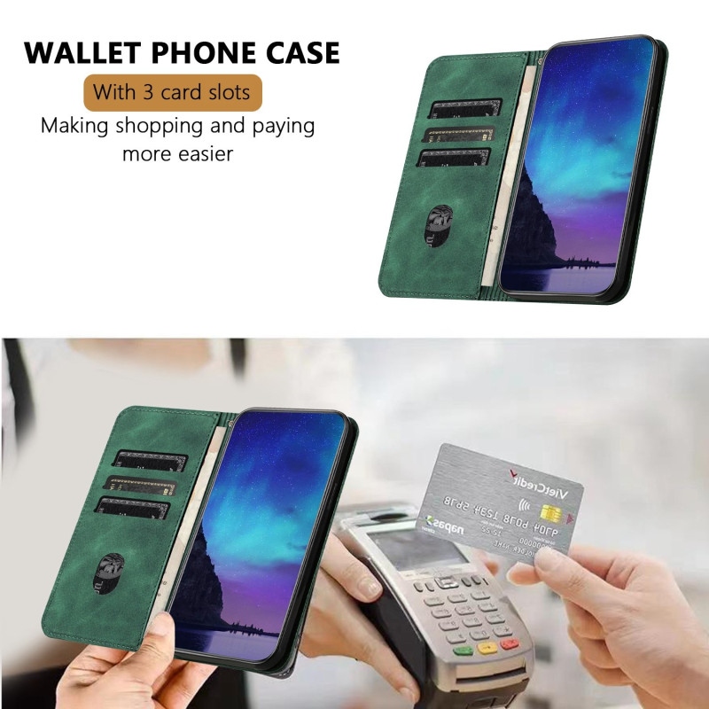 Lompakkokotelo Samsung Galaxy S25 FE tuella skin-touch tuntuma