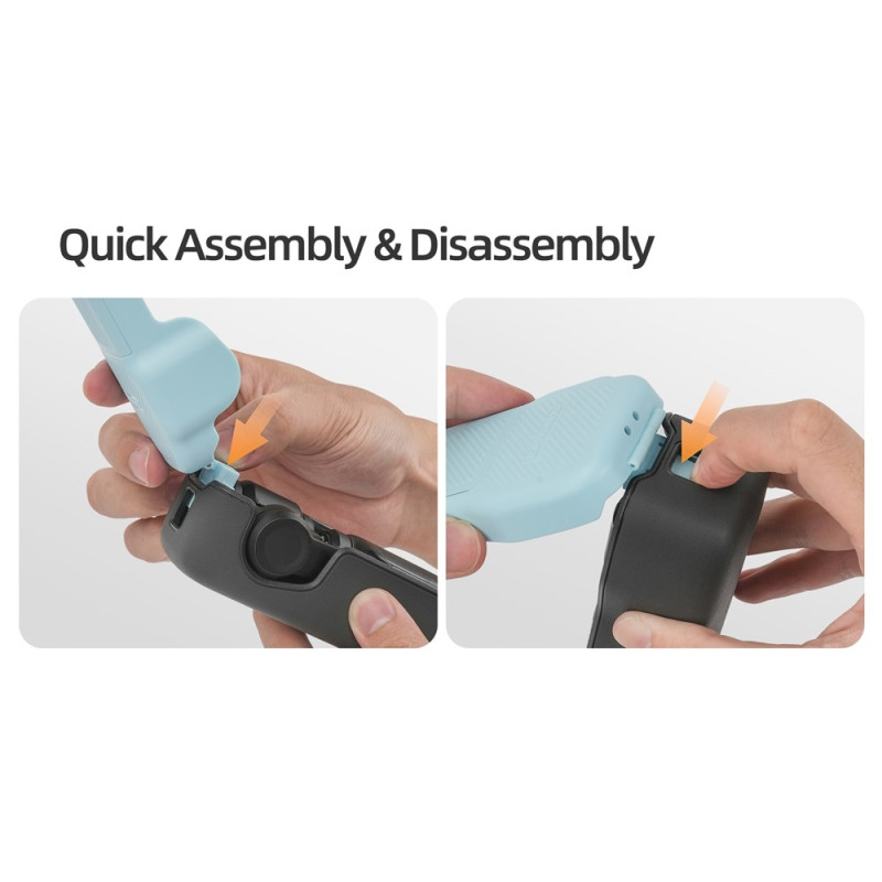 Etui til DJI Osmo Pocket 3 Magnetisk Lukning Opbevaring + Håndrem - Grå