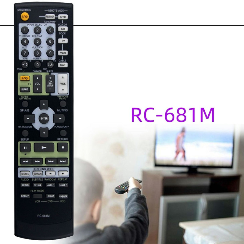 Fjernkontroll erstatning RC-681M for Onkyo forsterker