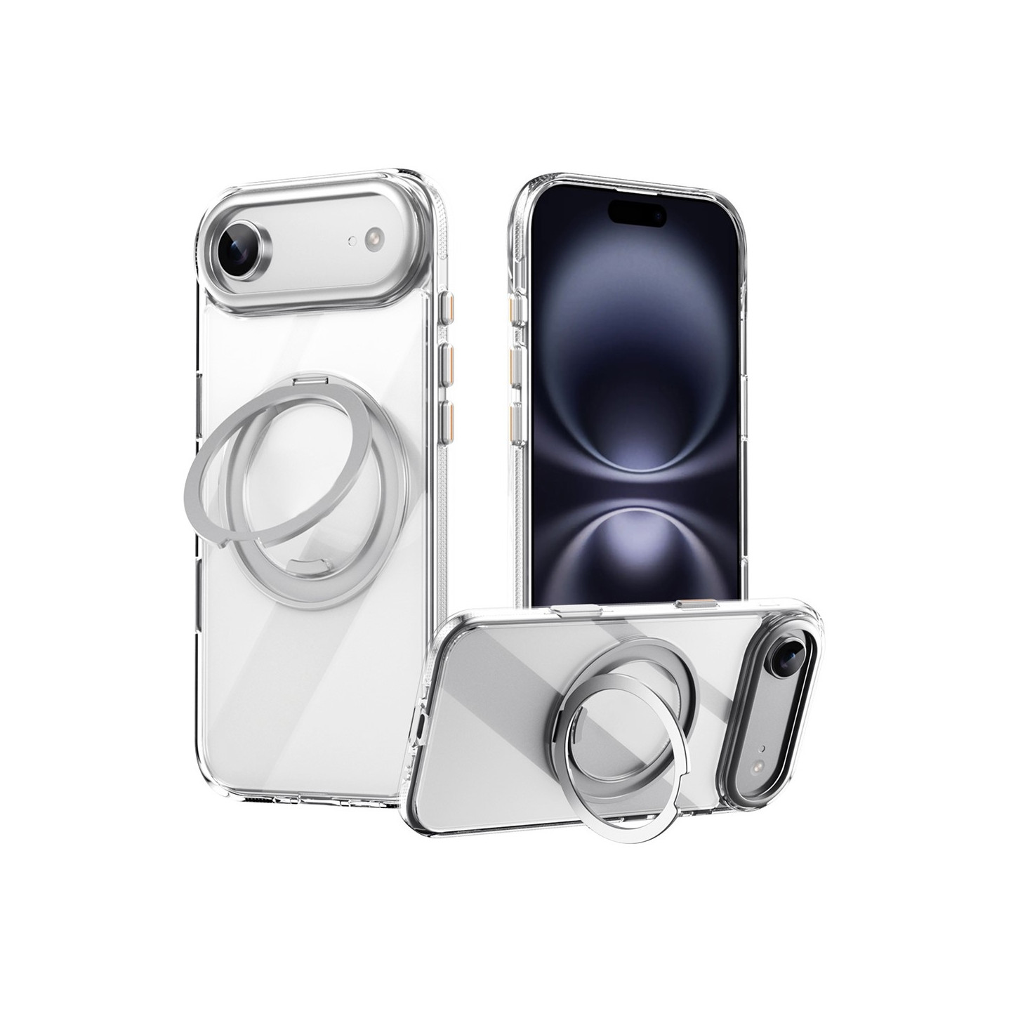 iPhone Air kuori MagSafe yhteensopiva tuella TPU PC takakuori