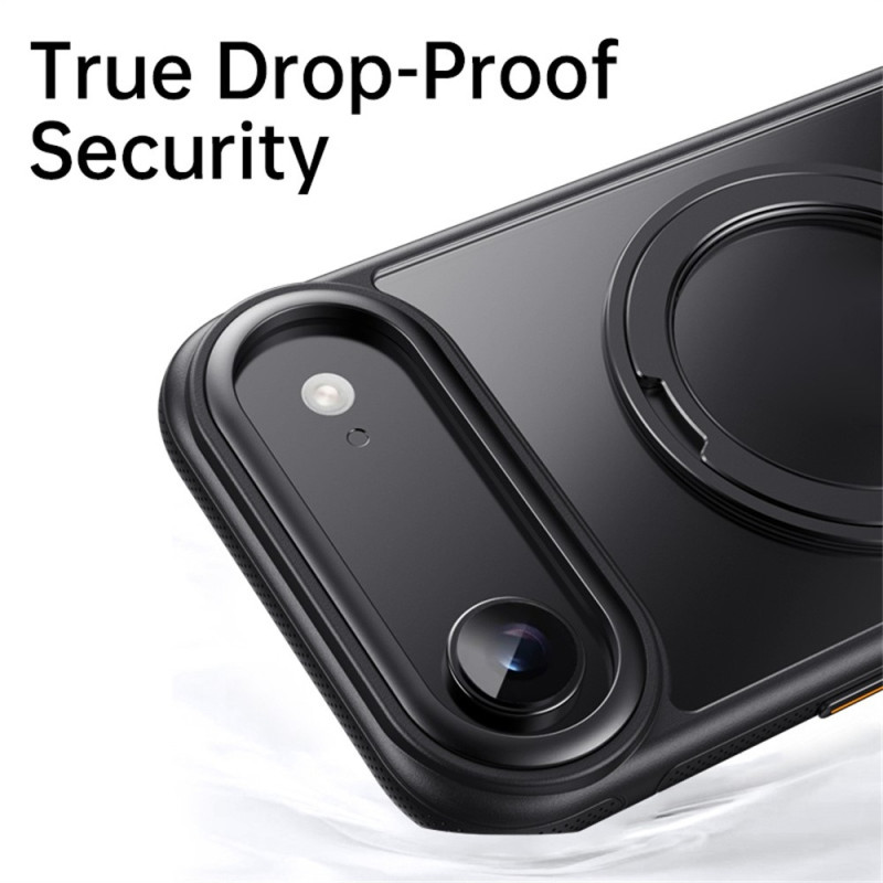 Mobildeksel til iPhone Air kompatibelt med MagSafe med støtte TPU PC bakdeksel - Svart