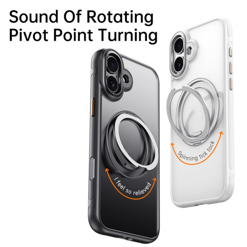 Mobildeksel til iPhone 17 kompatibelt med MagSafe med støtte TPU PC bakdeksel - Svart