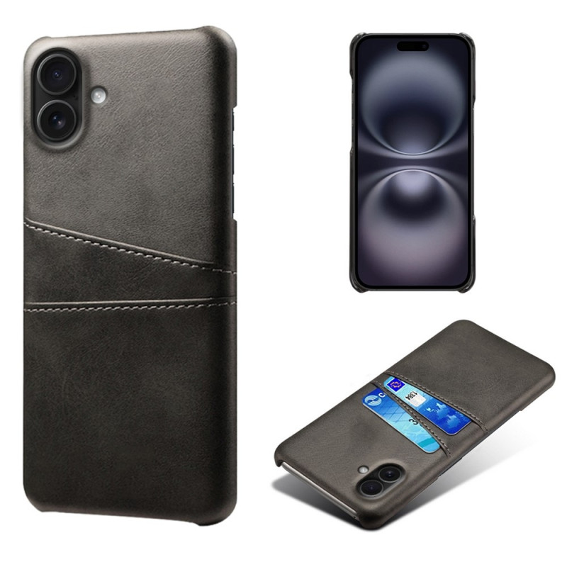 KSQ Deksel med kortplass for iPhone 17 Svart