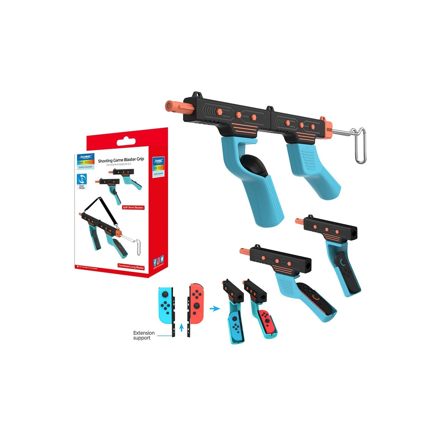 Game Controller Pistol Grip Compatible with Nintendo Switch 2 Switch Switch OLED