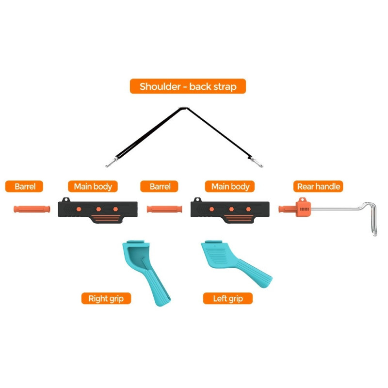 Spillkontroller Pistolgrep Kompatibel med Nintendo Switch 2 Switch Switch OLED