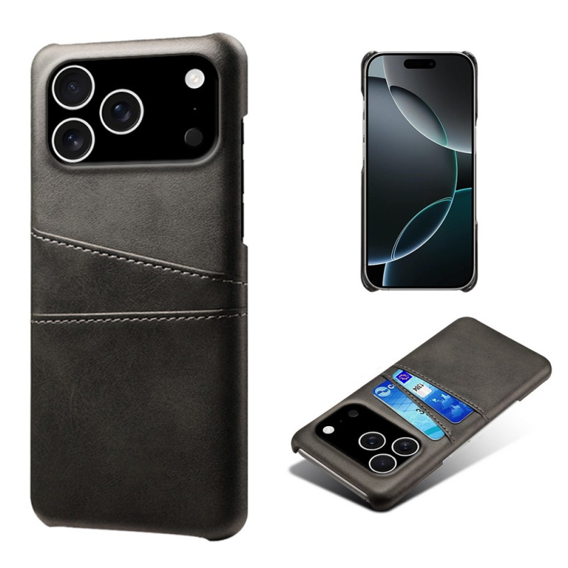 KSQ Case with Card Slot for iPhone 17 Pro Black