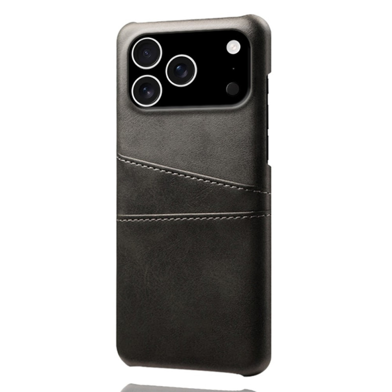 KSQ Case with Card Slot for iPhone 17 Pro Black