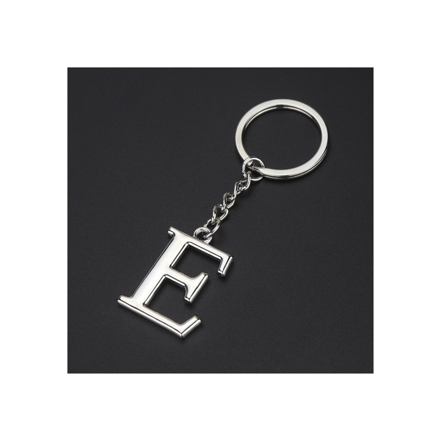 Stylish Keyring Letter Creative Zinc Alloy - Letter E