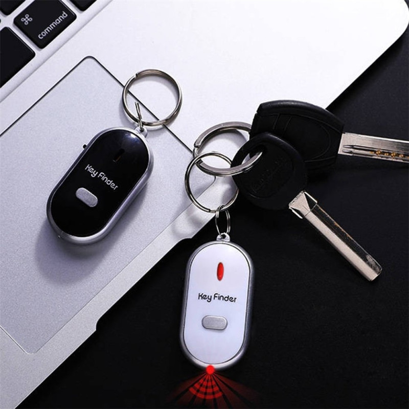 Key Finder Anti-Lost Keychain Tracker Lightweight Object Finder - Black