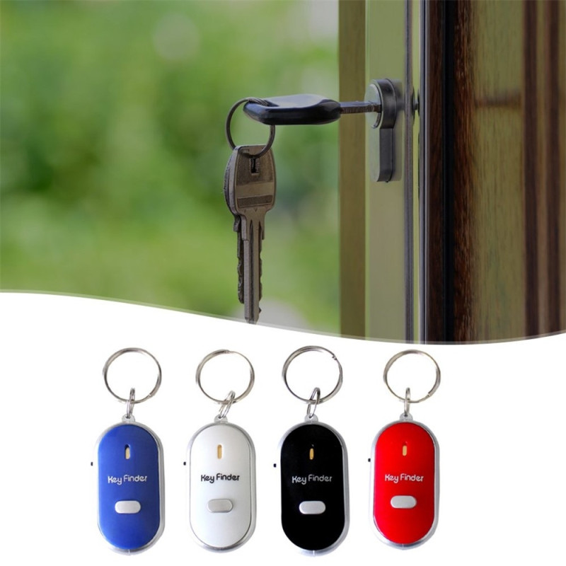 Key Finder Anti-Lost Keychain Tracker Lightweight Object Finder - Black