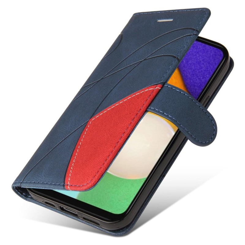 For Samsung Galaxy A14 5G KT Series - 1 Wallet Phone Case - Blue/Red