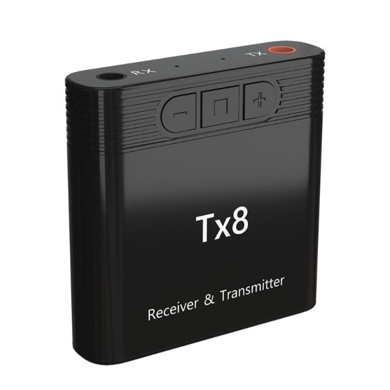 Tx8 2-i-1 Bluetooth 5.0 sender-mottakeradapter for TV PC hodetelefoner musikk lyd