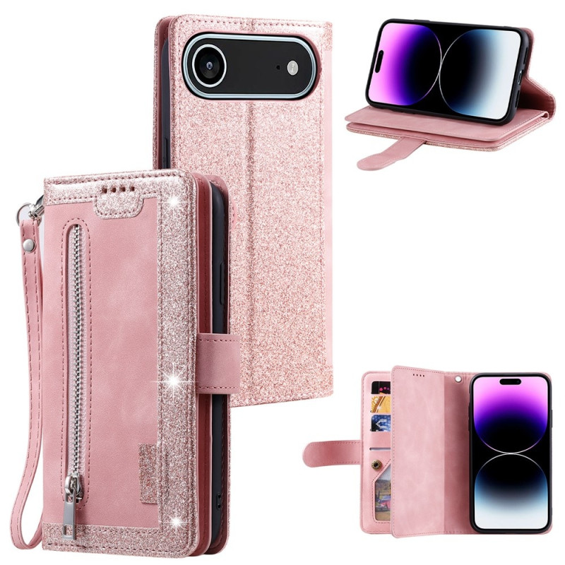 Til iPhone Air Etui med Lynlåslomme og 9 Kortlommer