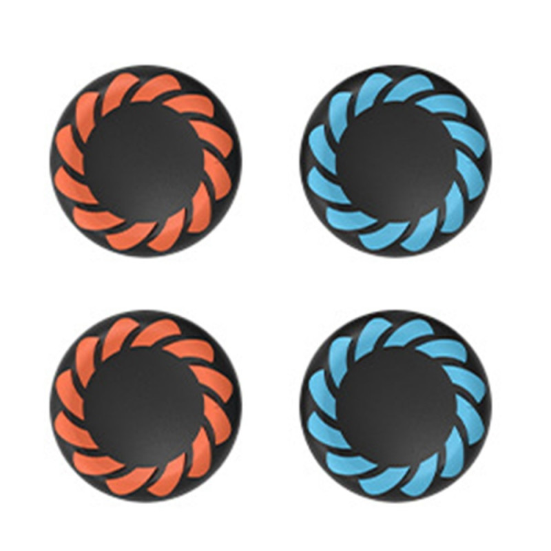 Compatible with Nintendo Switch 2 4 pcs Joy-Con thumb grips - orange+blue