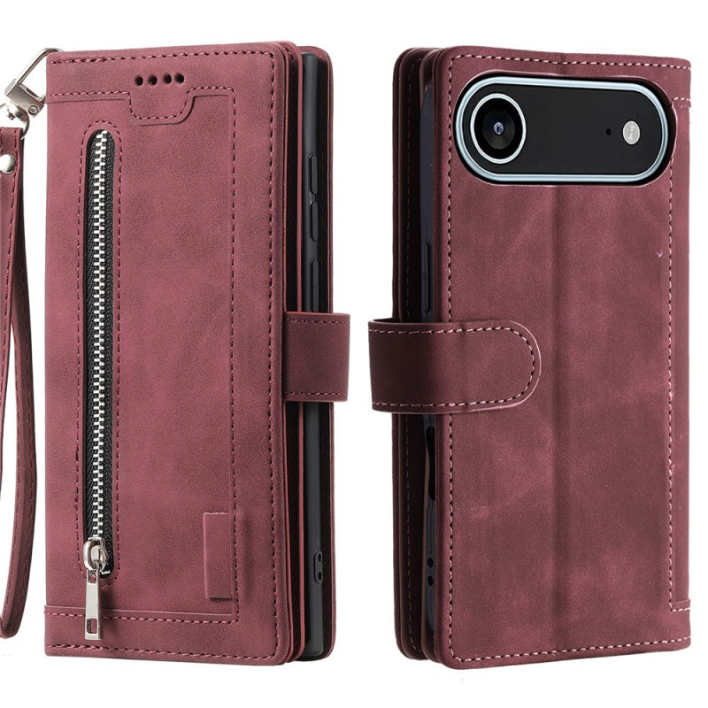 iPhone Air Kuori Vetoketjutaskulla ja 9 Korttipaikalla