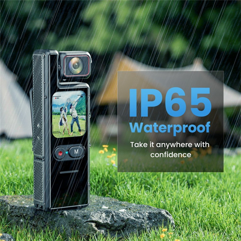 L17 1.69" 4K Action Camera EIS Anti-Shake Touch Screen Camcorder + 32GB Card