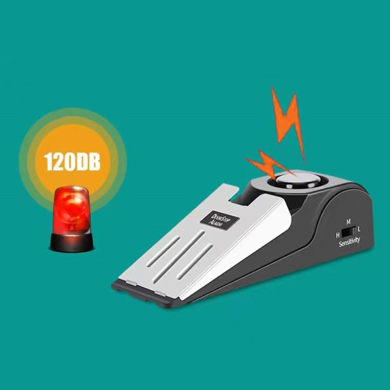 Alarm Door Stopper Home Hotel Travel Anti-theft Portable Security Device