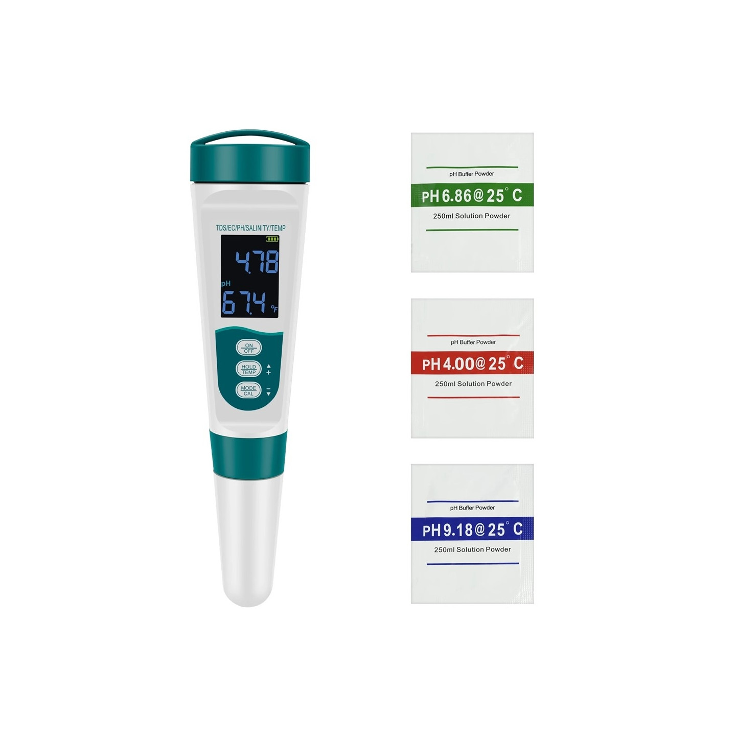 Tester Water Quality Pen Digital pH EC TDS Salinity Meter Analyzer