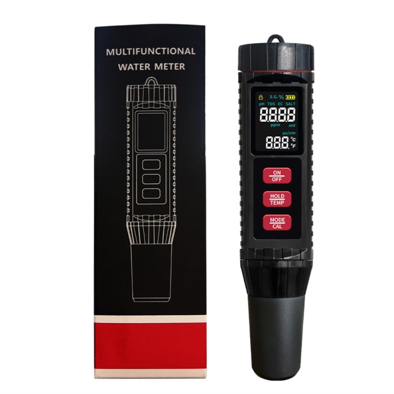 7 in 1 Measure water quality drinking water TDS EC PH ORP temperature salinity