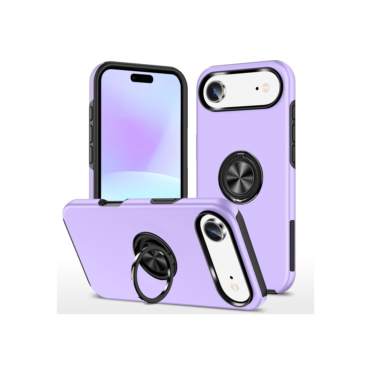 For iPhone Air Hybrid-deksel med Fingerring