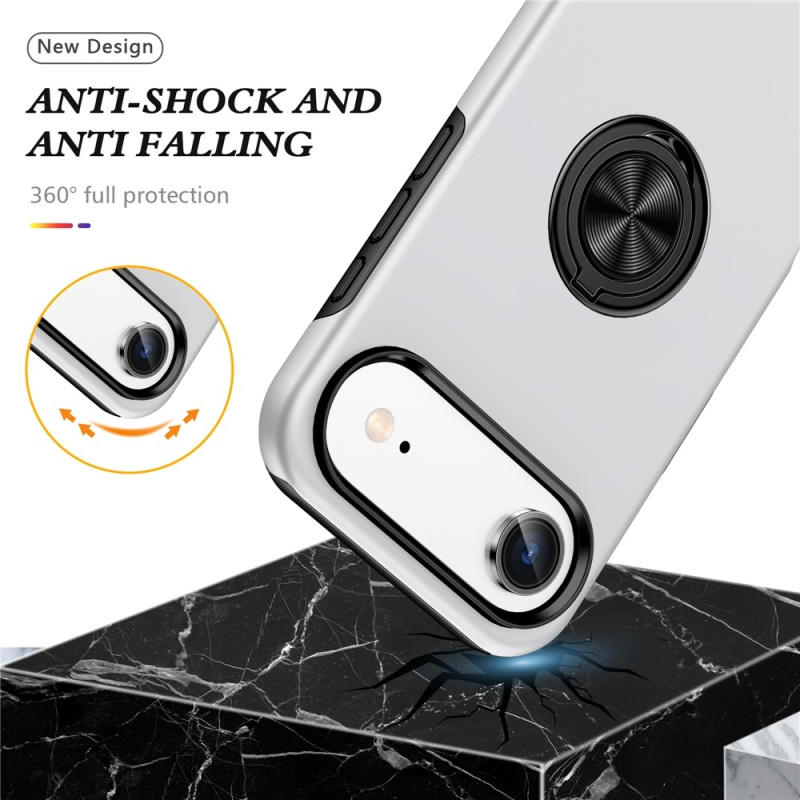 For iPhone Air Finger Ring Kickstand Hybrid Case