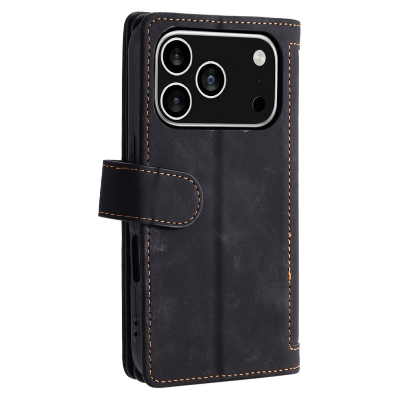 Til iPhone 17 Pro Deksel med glidelås og 9 kortspor