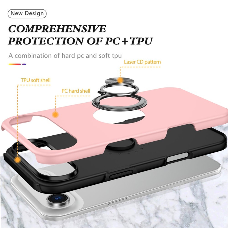 For iPhone Air Finger Ring Kickstand Hybrid Case