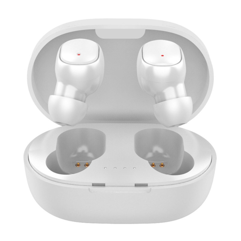 A6S PRO TWS Wireless Headphones HiFi Sound Noise Cancelling Bluetooth In-Ear - White