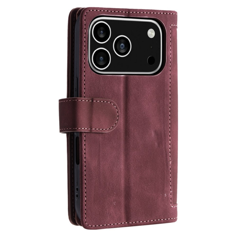 iPhone 17 Pro Kuori Vetoketjutaskulla ja 9 Korttipaikalla