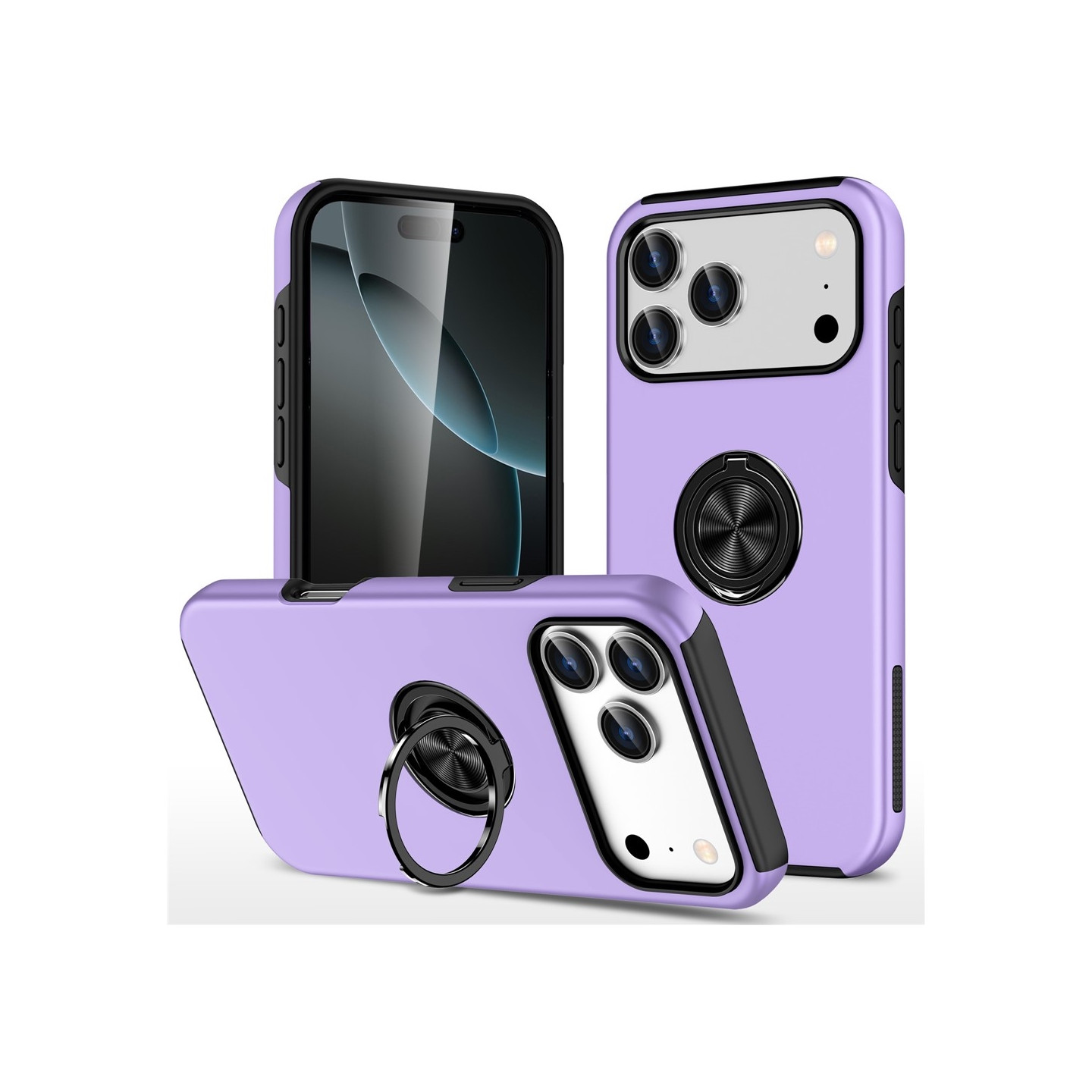 iPhone 17 Pro Hybrid-suojakuori sormirenkaalla