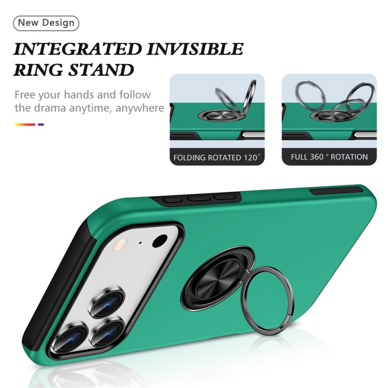 For iPhone 17 Pro Hybrid-deksel med Fingerring