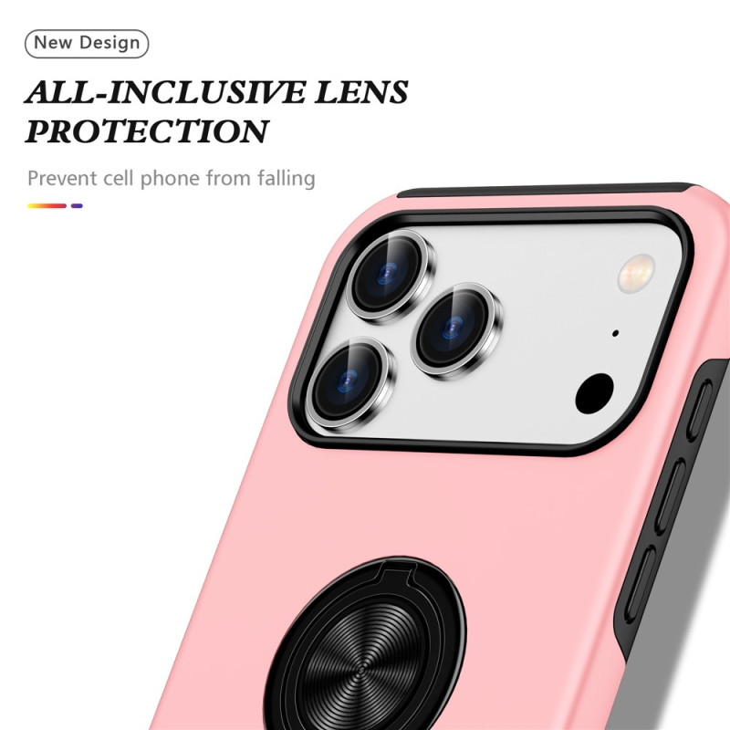 For iPhone 17 Pro Finger Ring Kickstand Hybrid Case