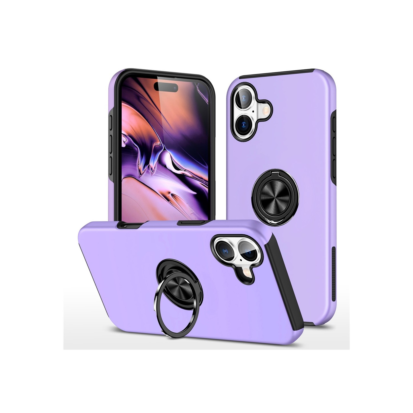 iPhone 17 Hybrid-suojakuori sormirenkaalla