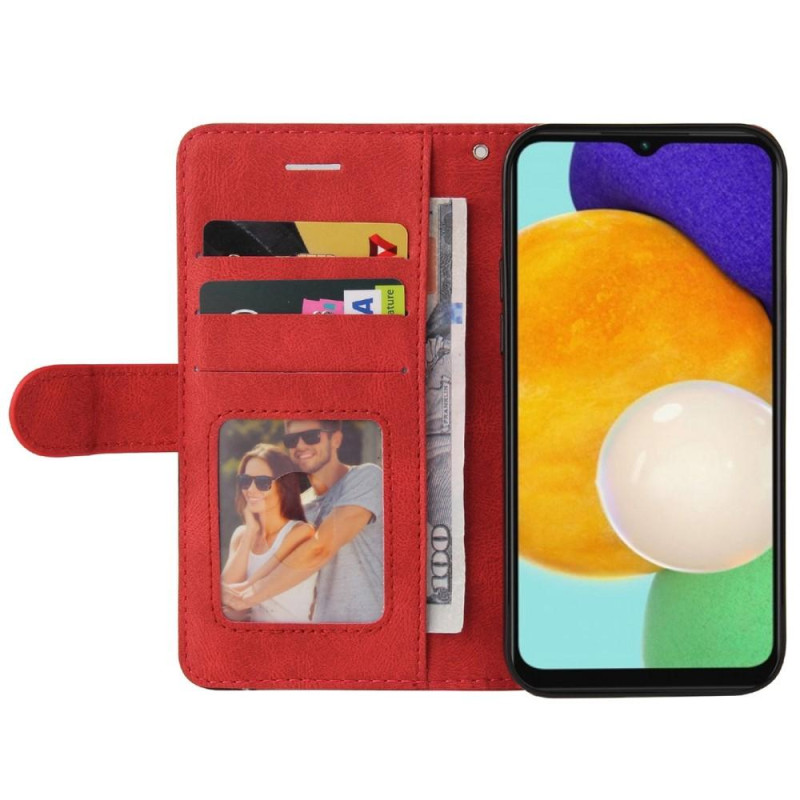 Til Samsung Galaxy A14 5G KT Series - 1 Pung Telefontaske - Rød/Sort