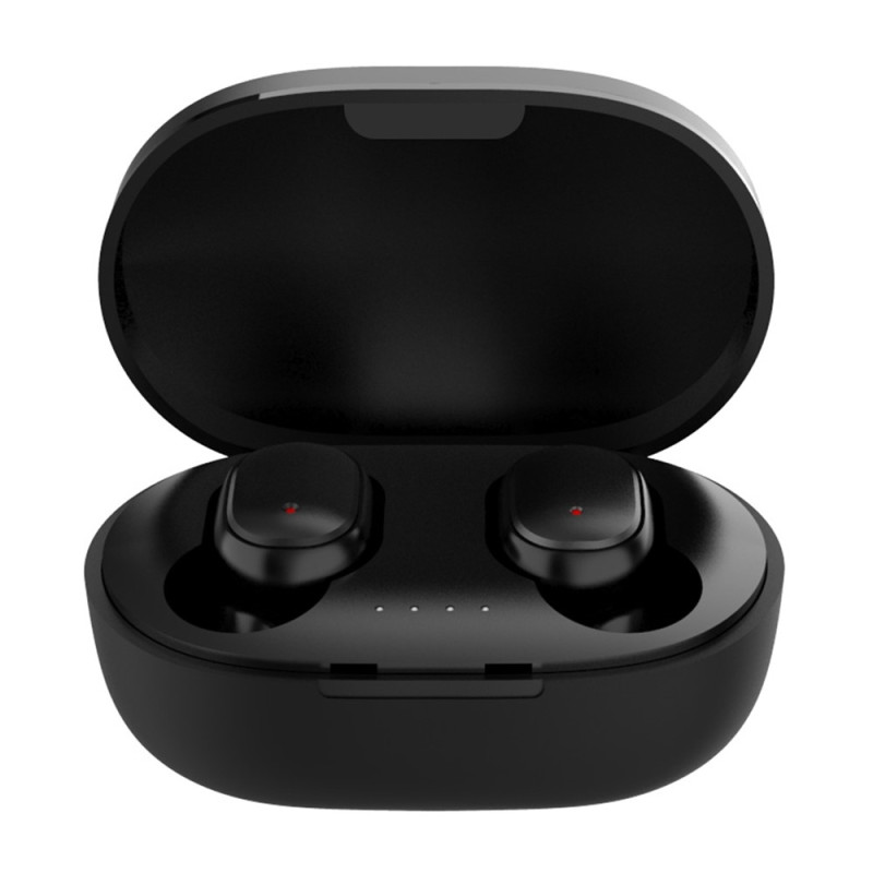 A6S PRO TWS Wireless Headphones HiFi Sound Noise Cancelling Bluetooth In-Ear - Black