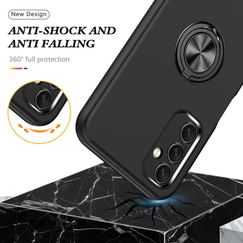 Samsung Galaxy A14 5G Finger Ring Kickstand Hybrid Case - Black
