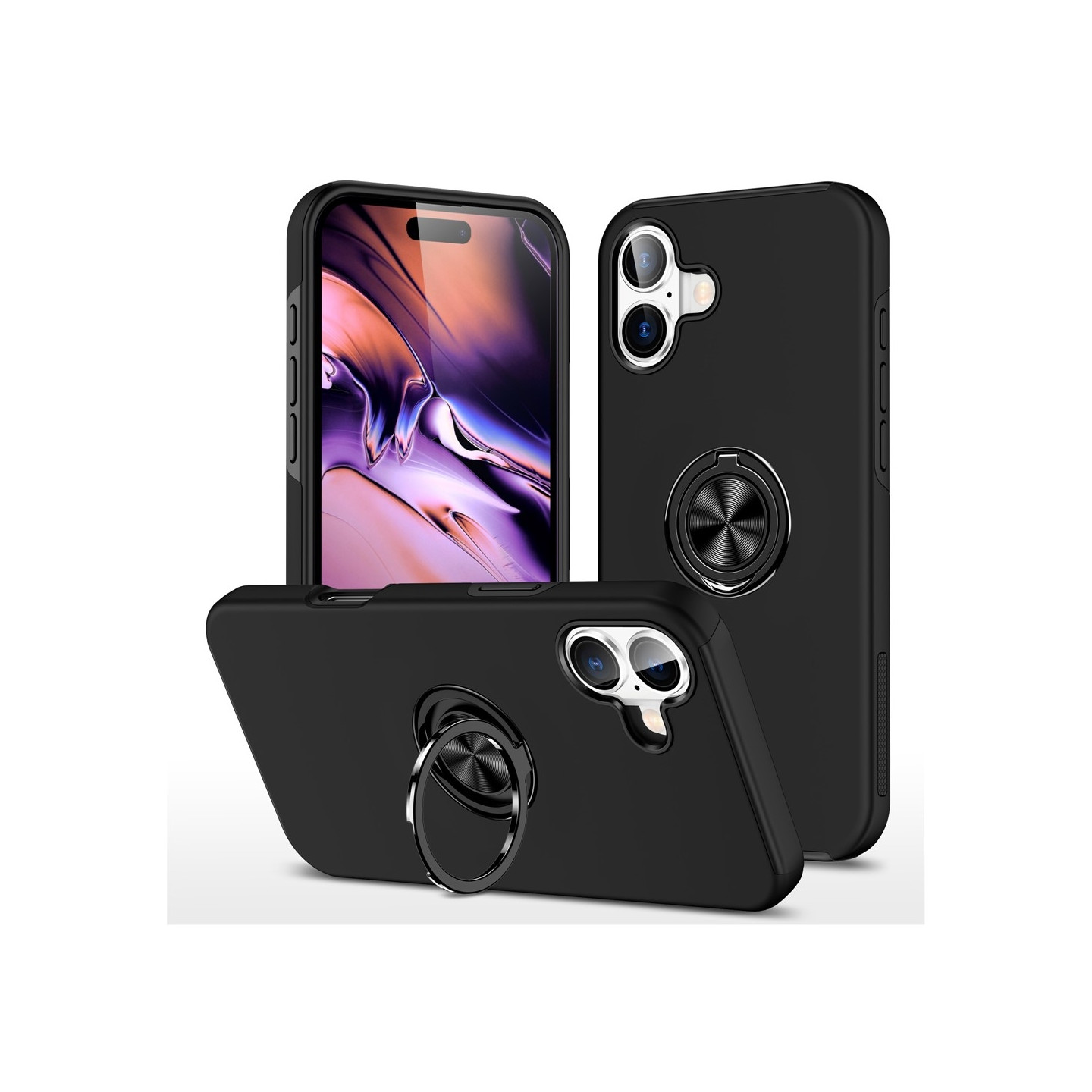 iPhone 17 Hybrid-suojakuori sormirenkaalla