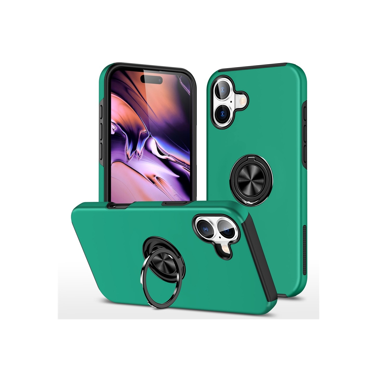 iPhone 17 Hybrid-suojakuori sormirenkaalla