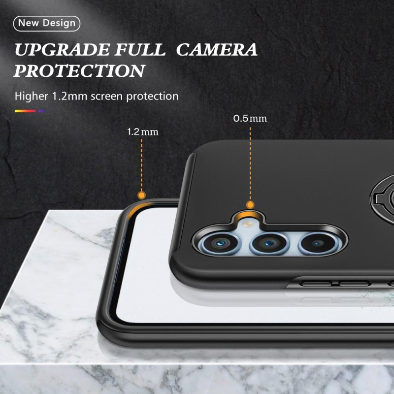 Samsung Galaxy A34 5G Sormirengas Sivutuen Hybridikotelo - Musta