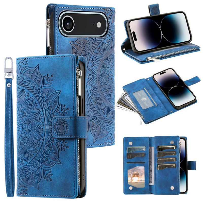 Lommeboketui kompatibelt med iPhone Air deksel etui mandala blomstermønster