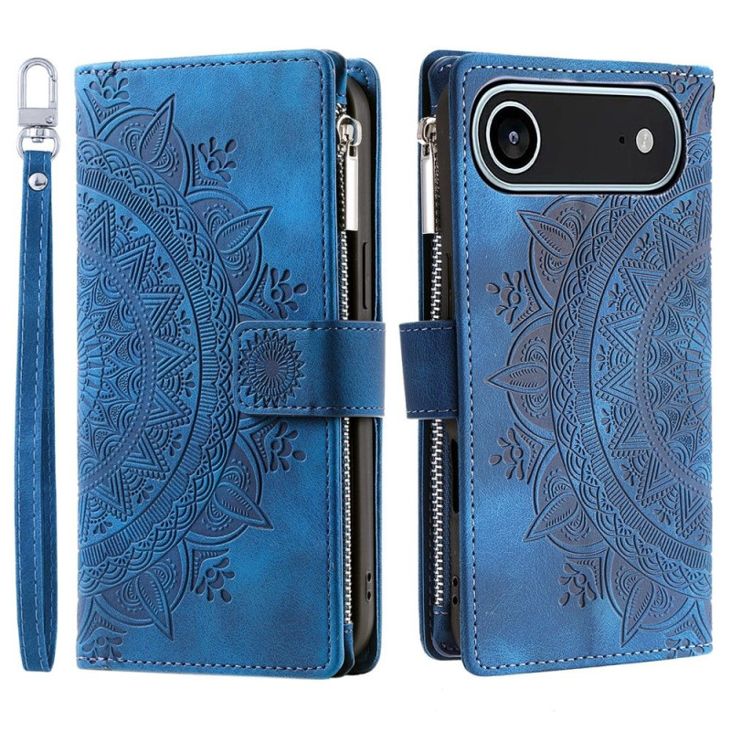 Pungetui kompatibelt med iPhone Air cover etui mandala blomstermønster