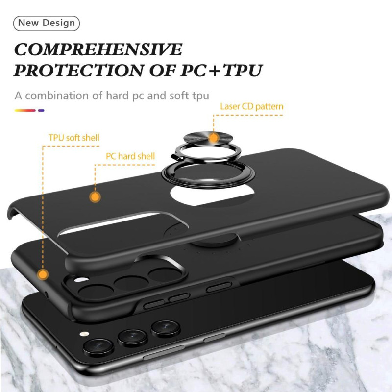 Samsung Galaxy A14 5G Finger Ring Kickstand Hybrid Case - Black