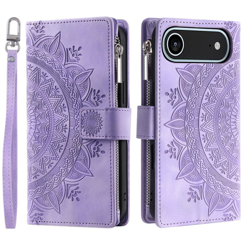 Pungetui kompatibelt med iPhone Air cover etui mandala blomstermønster