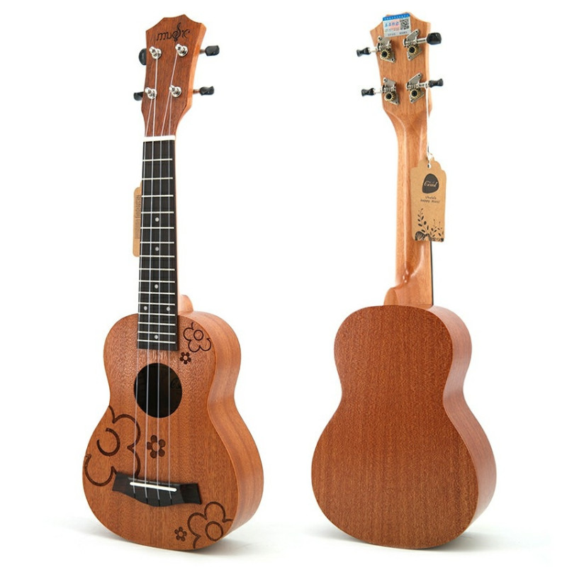 Sapele Ukulele 4-strenget musikinstrument