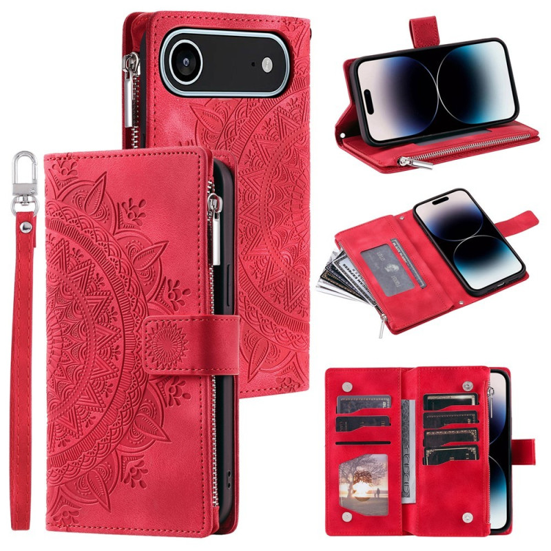 Lompakkokotelo yhteensopiva iPhone Air kotelo suojakuori mandala kukkakuvio