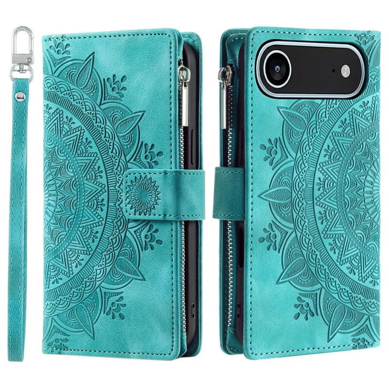 Pungetui kompatibelt med iPhone Air cover etui mandala blomstermønster
