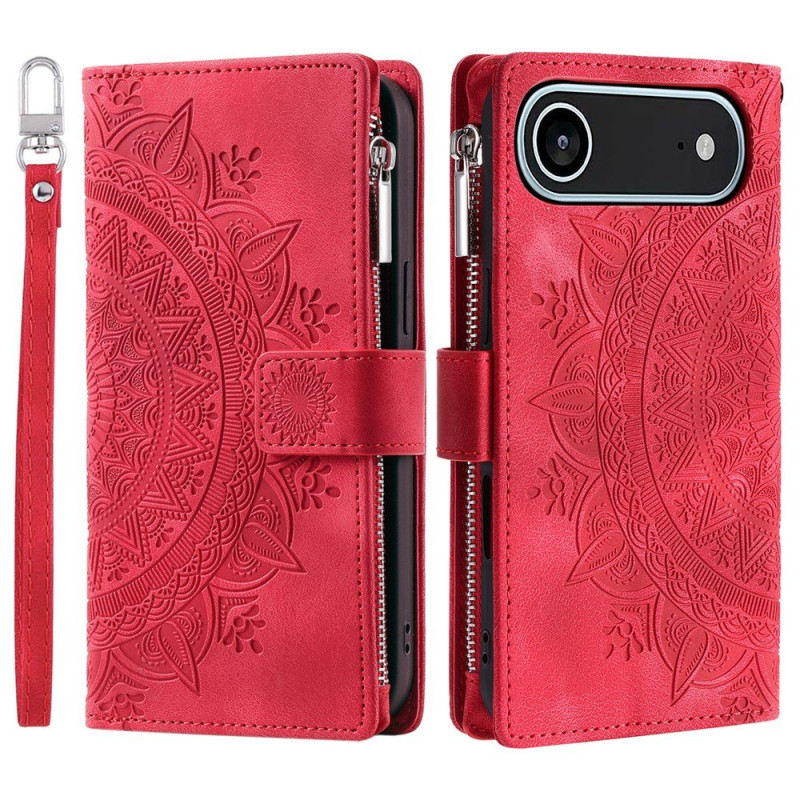 Pungetui kompatibelt med iPhone Air cover etui mandala blomstermønster